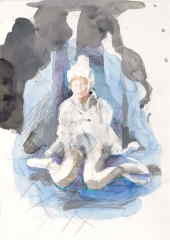 W1-2014 · gouache, pencil · 24 x 18 cm