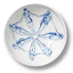 Untitled (bowl) · 2006 · ceramics · underglaze painting · Ø 23.5 x H 8 cm