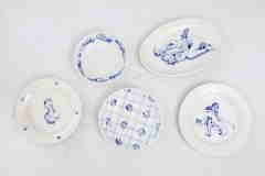 Plates · 2010 · ceramics · underglaze painting · different sizes